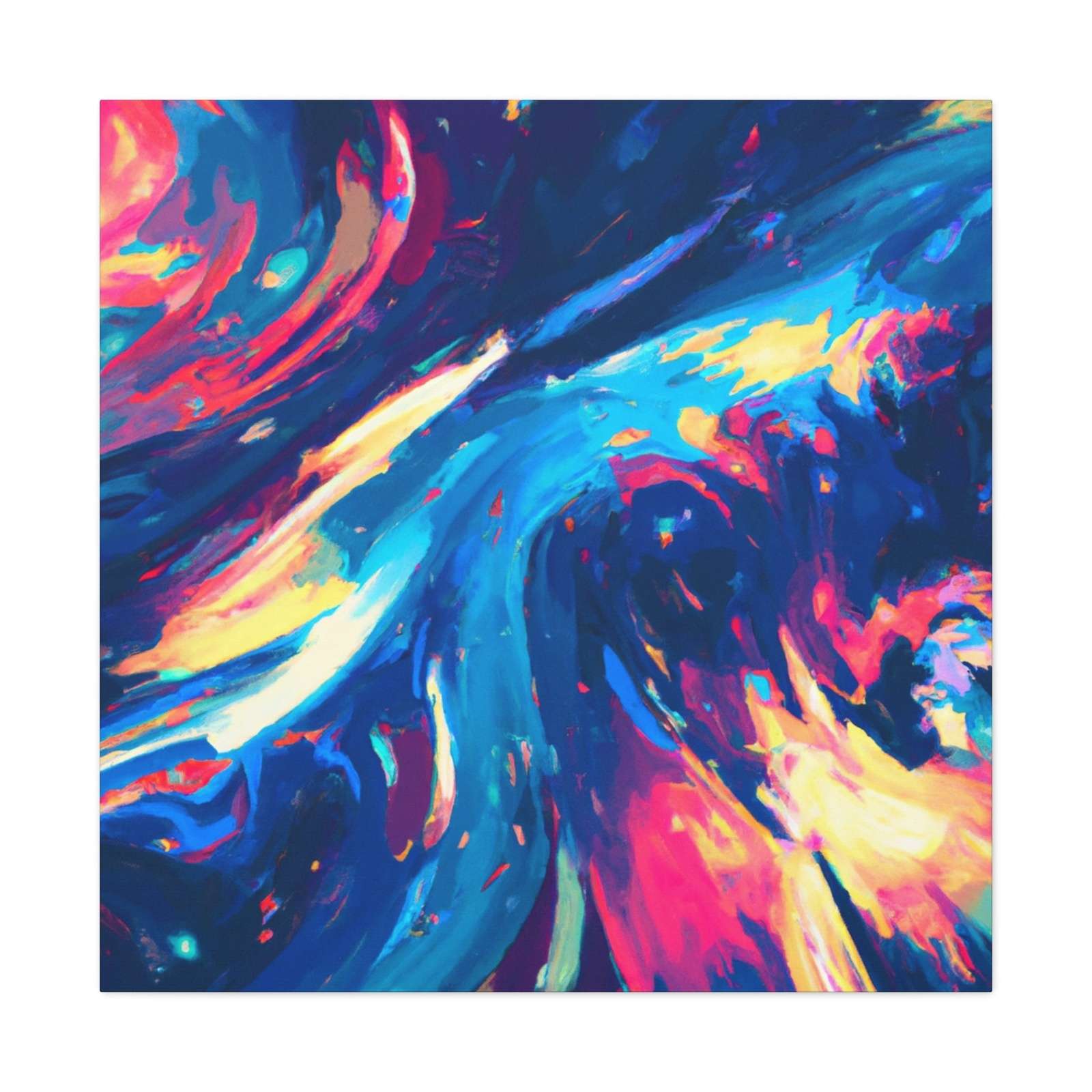 Spinning Through The Rainbow Fields- Canvas