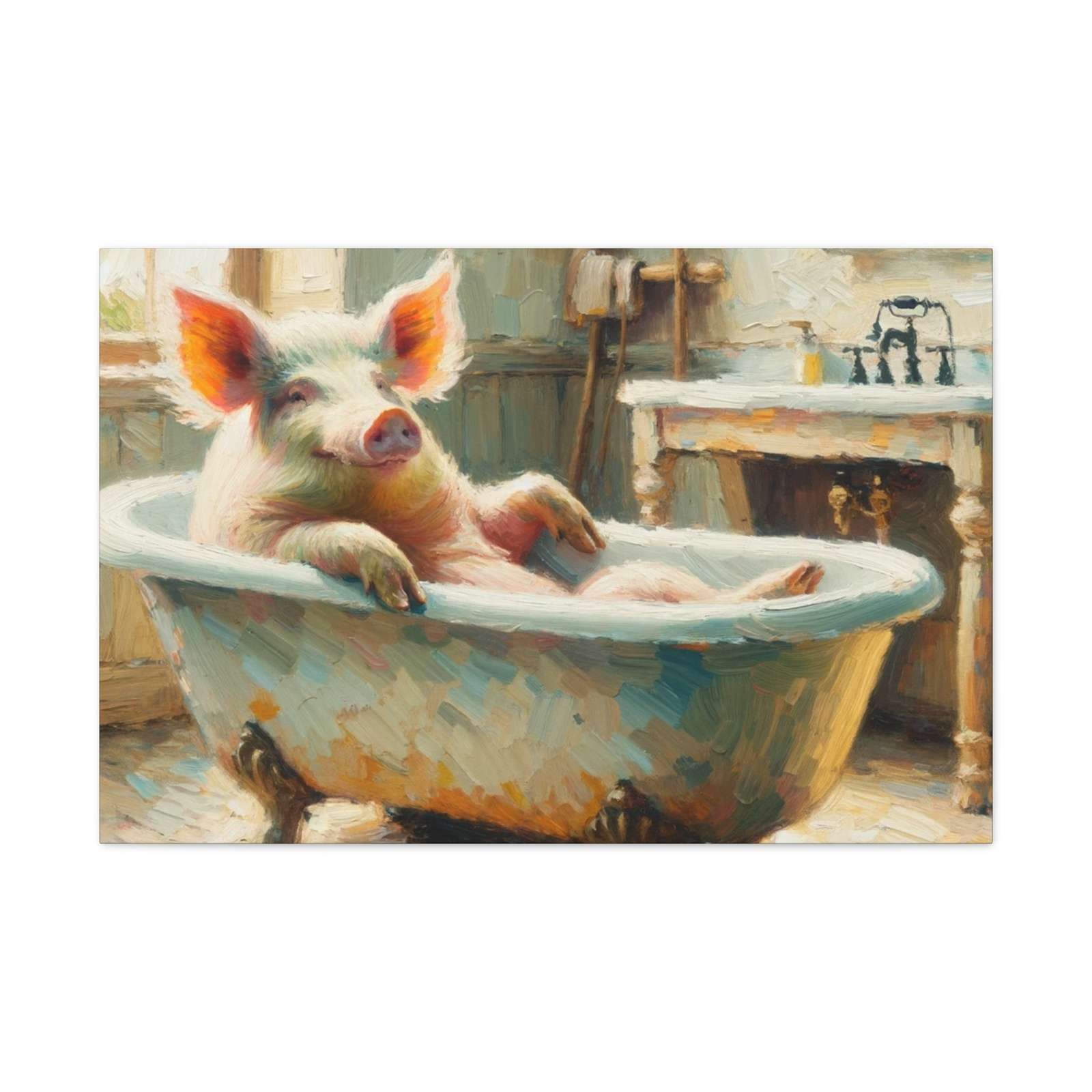 Pigs on Holiday- Canvas