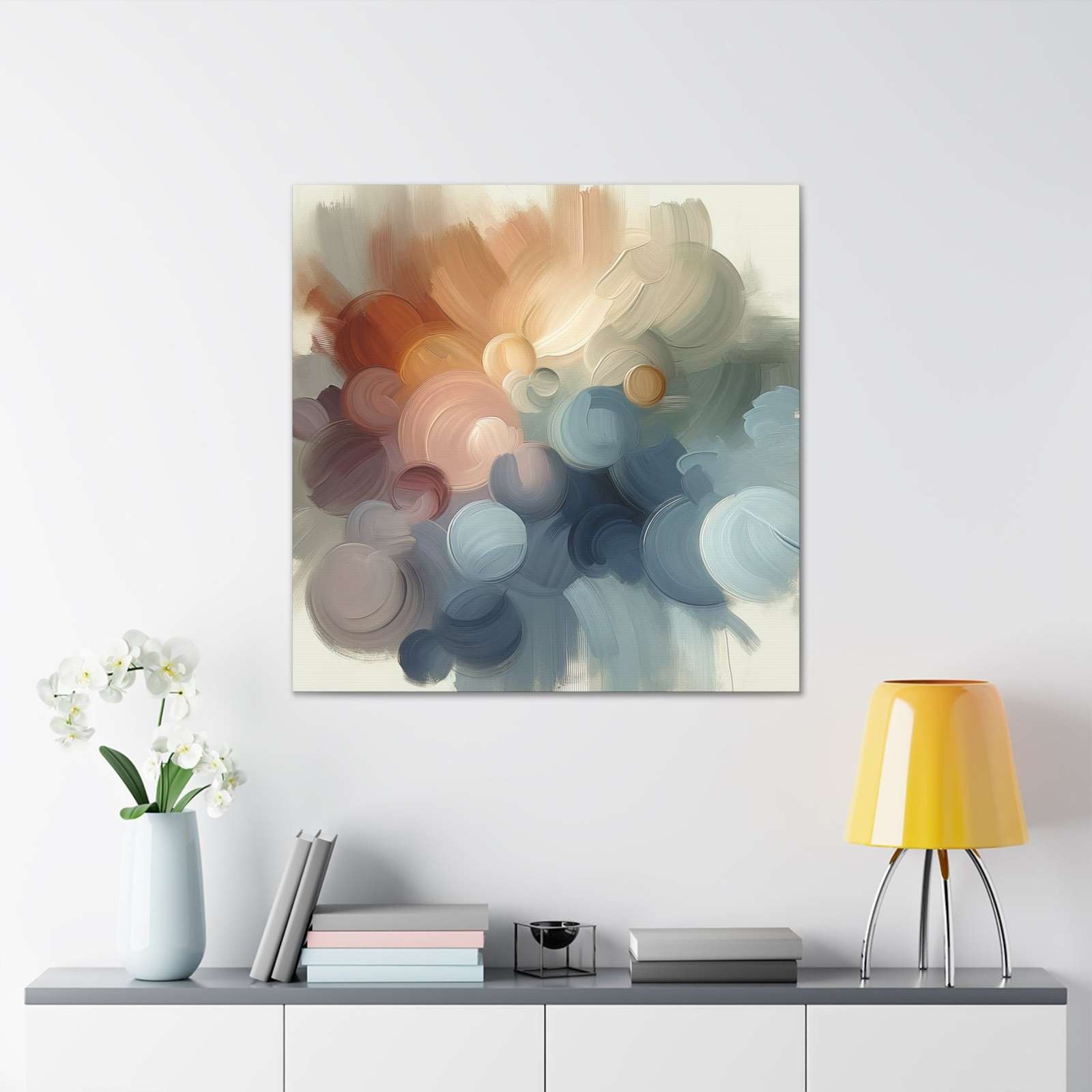 Minty Apricot- Canvas