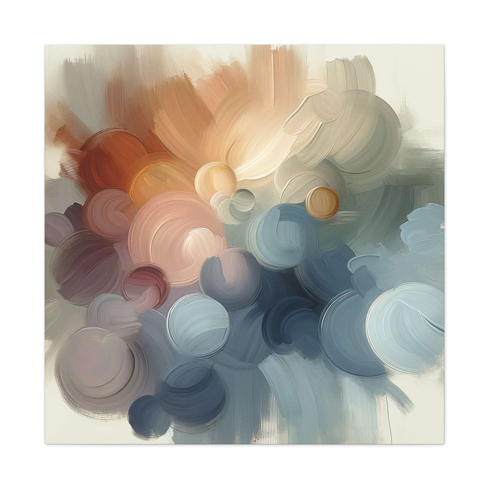 Minty Apricot- Canvas