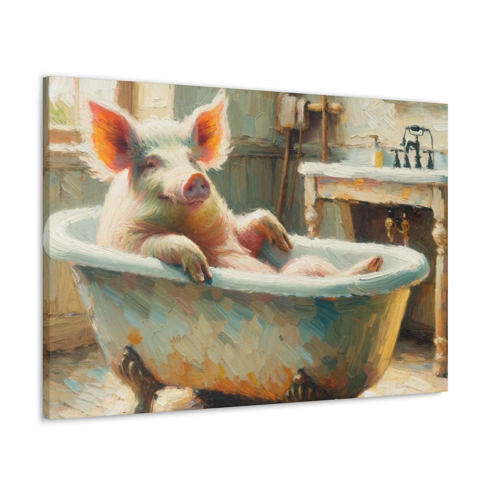 Pigs on Holiday- Canvas