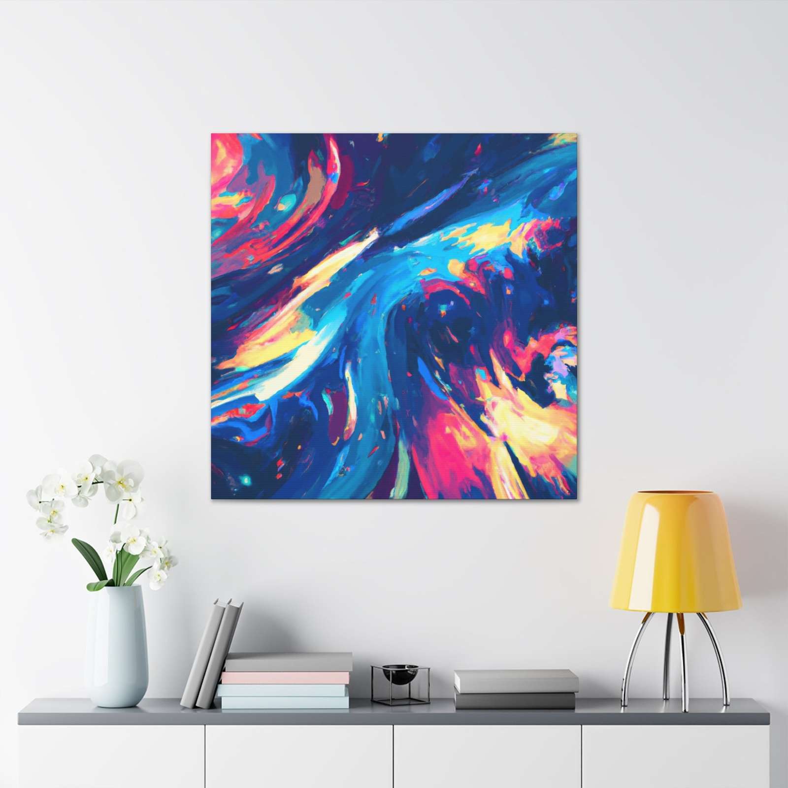 Spinning Through The Rainbow Fields- Canvas