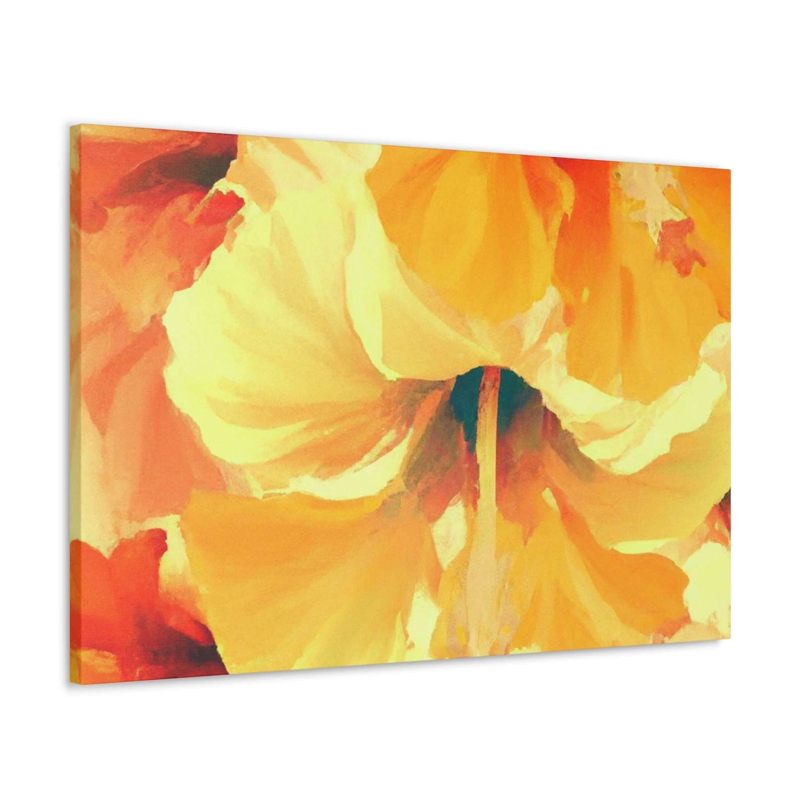 Rainbow Flame Hibiscus- Canvas