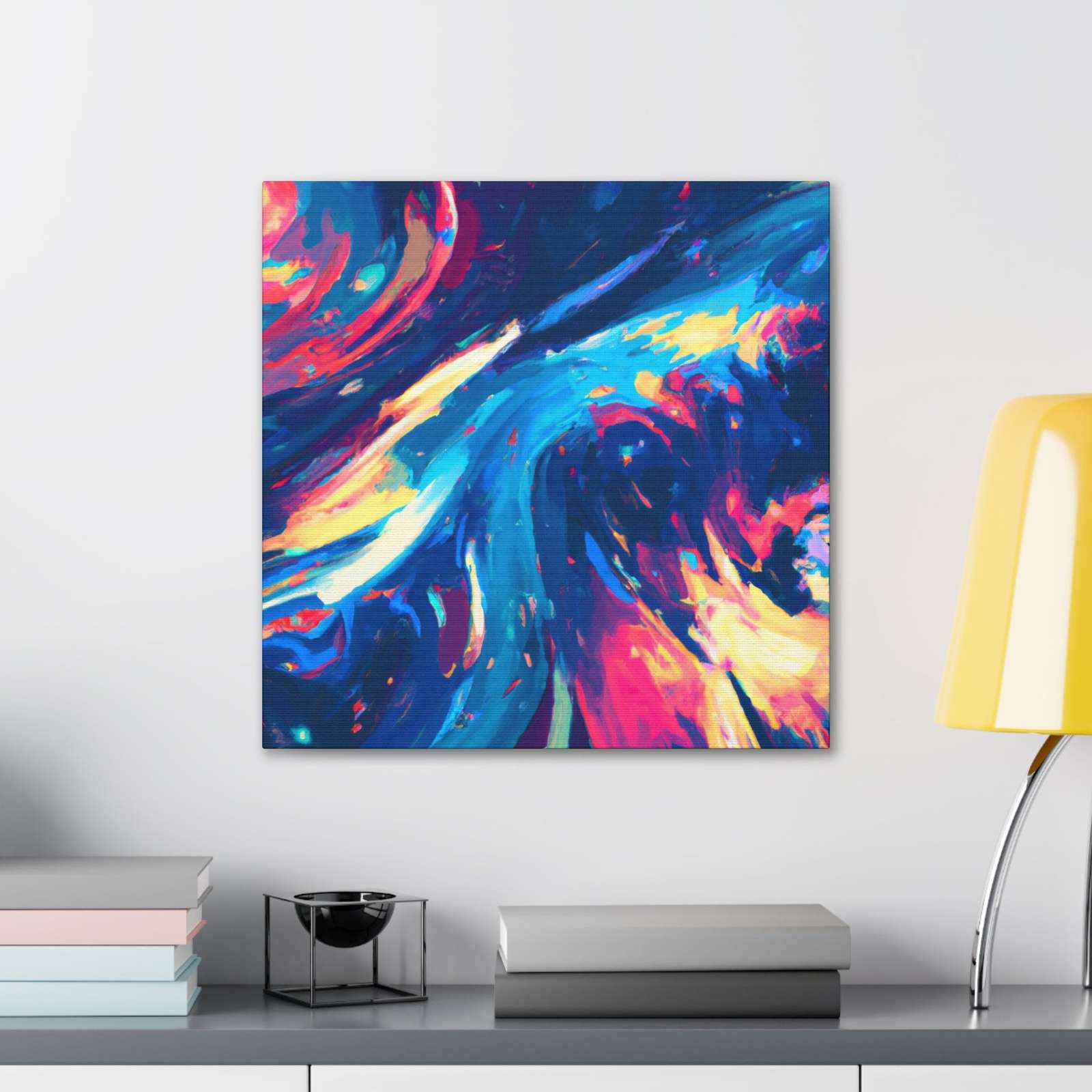 Spinning Through The Rainbow Fields- Canvas