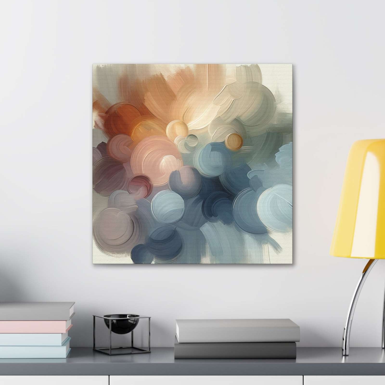 Minty Apricot- Canvas