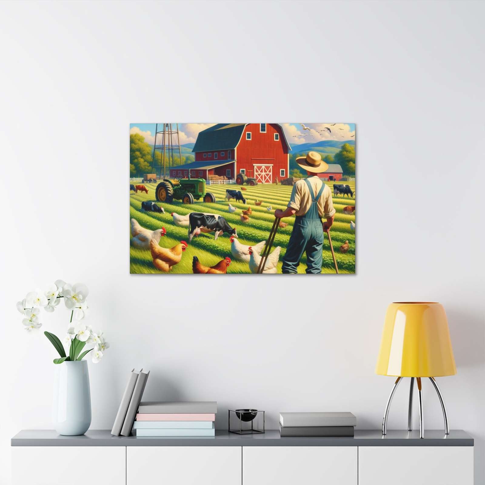 Rainbow Estates Farm- Canvas