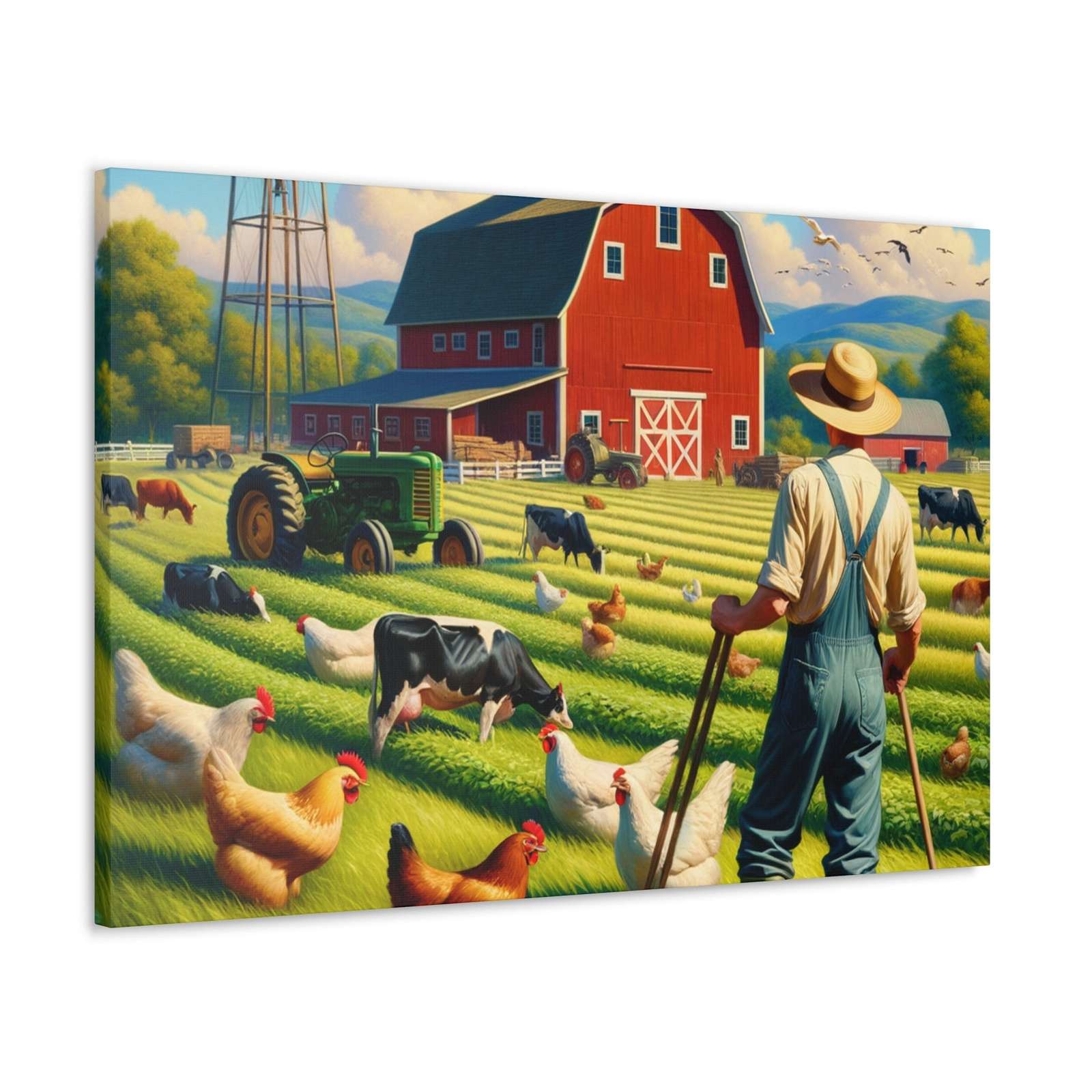 Rainbow Estates Farm- Canvas