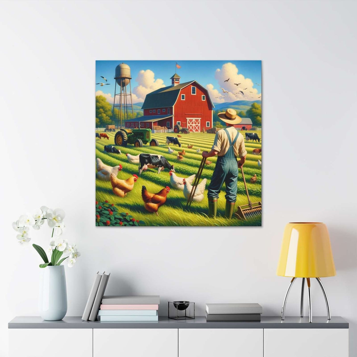 Rainbow Estates Farm- Canvas