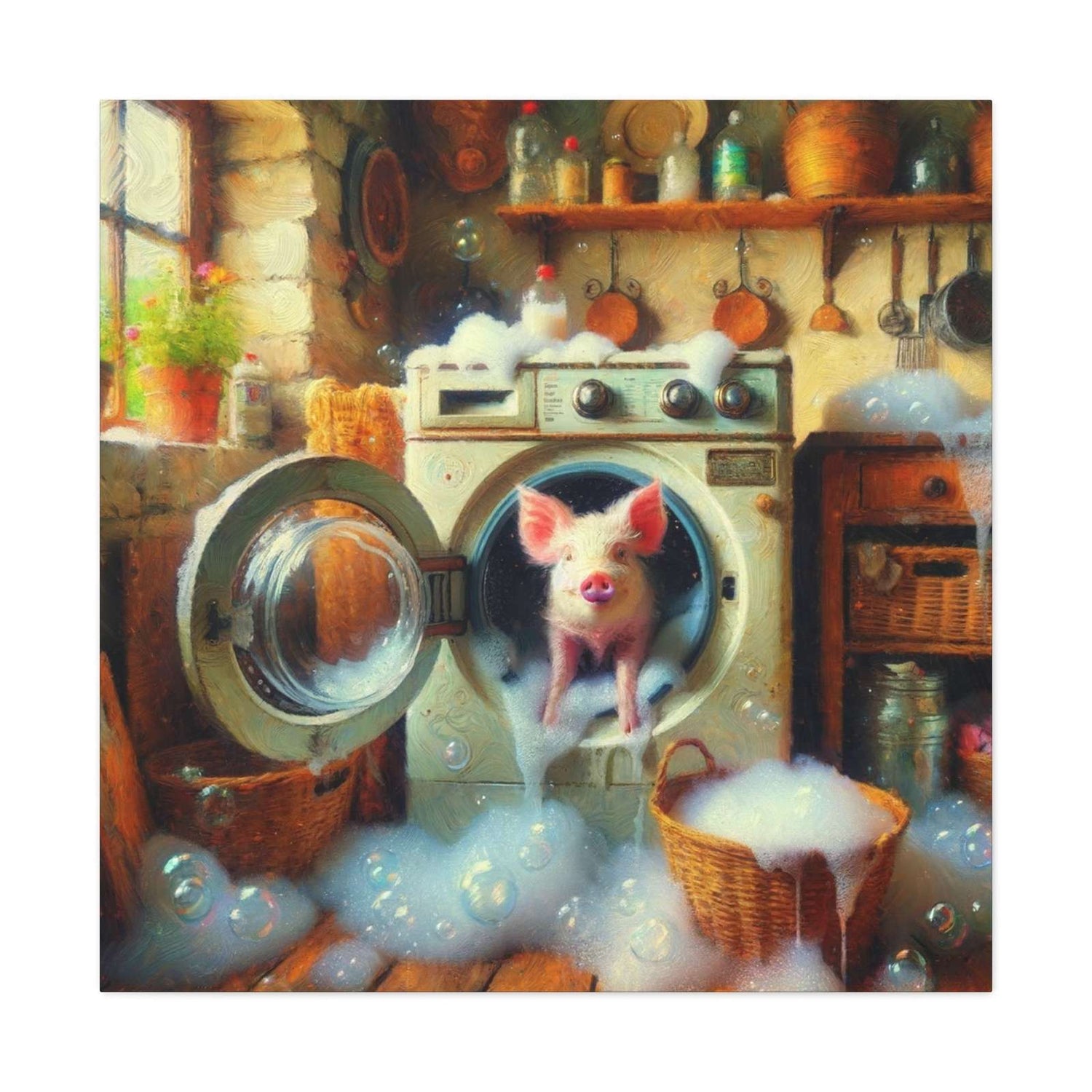 Laundry Day- Canvas