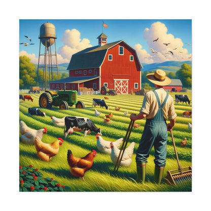 Rainbow Estates Farm- Canvas