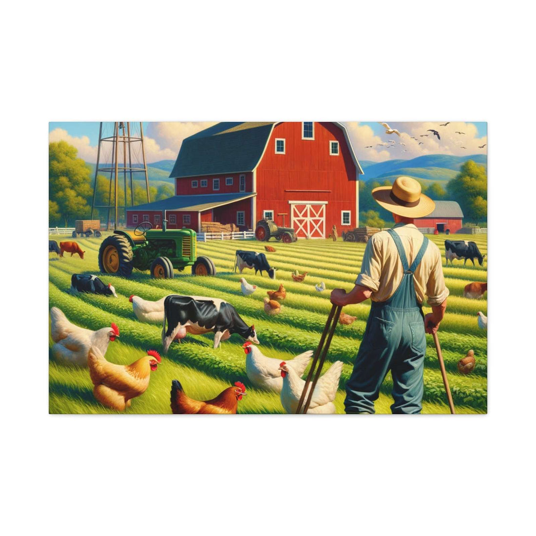 Rainbow Estates Farm- Canvas