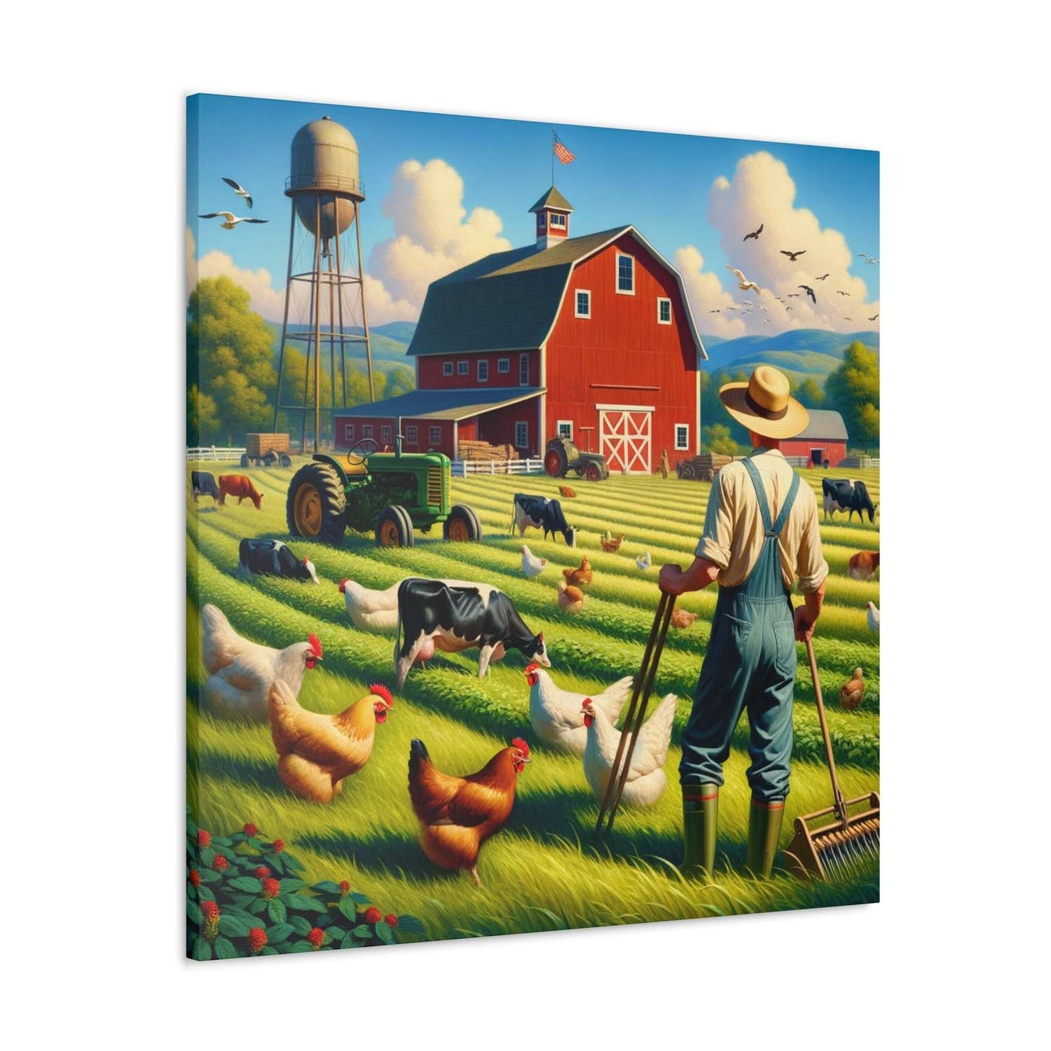 Rainbow Estates Farm- Canvas