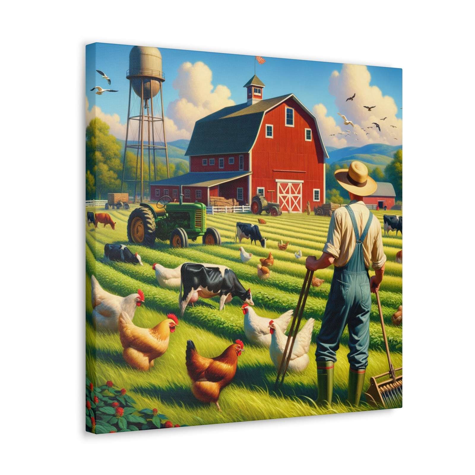 Rainbow Estates Farm- Canvas