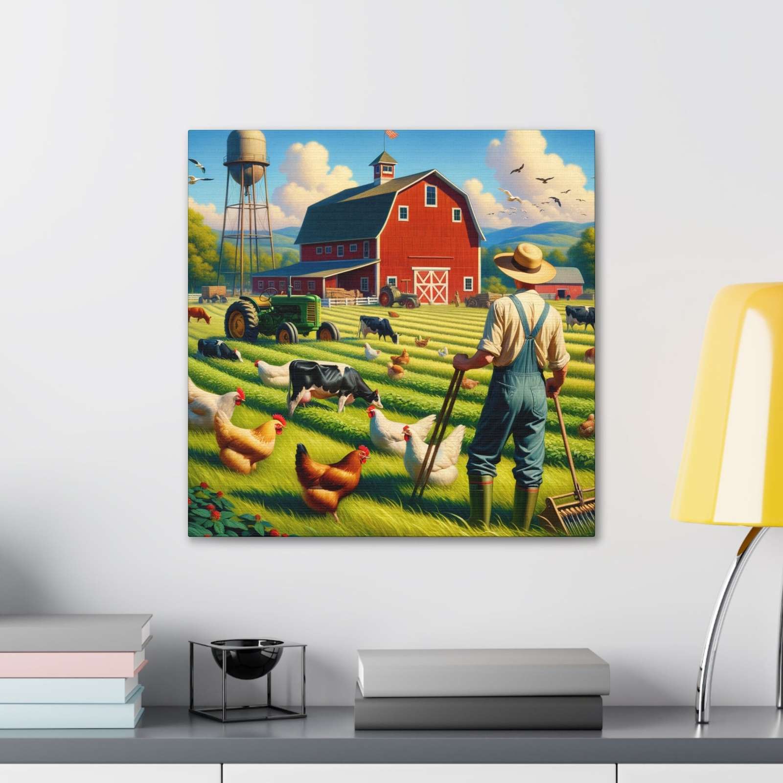 Rainbow Estates Farm- Canvas