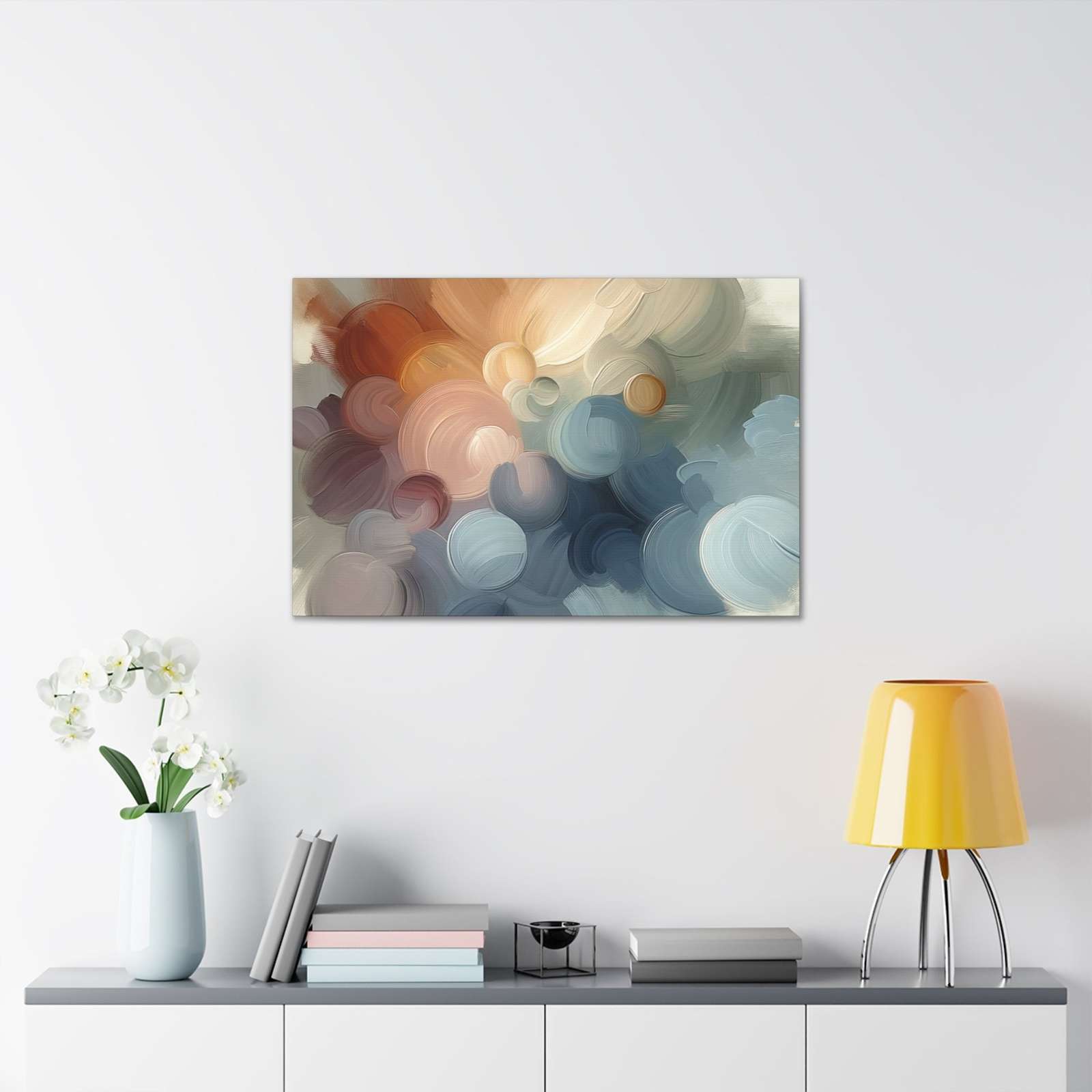 Minty Apricot- Canvas