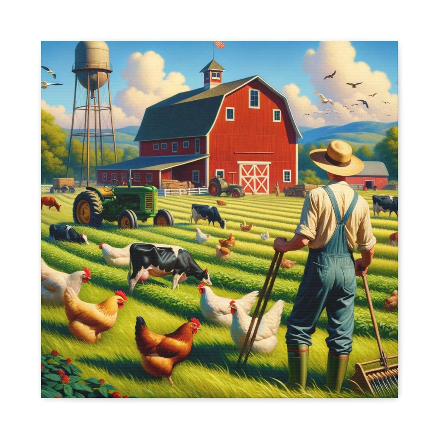 Rainbow Estates Farm- Canvas