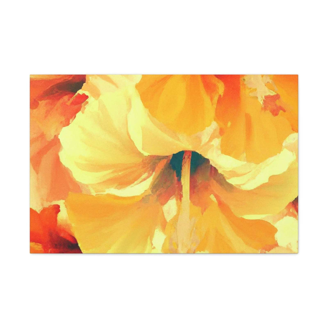 Rainbow Flame Hibiscus- Canvas